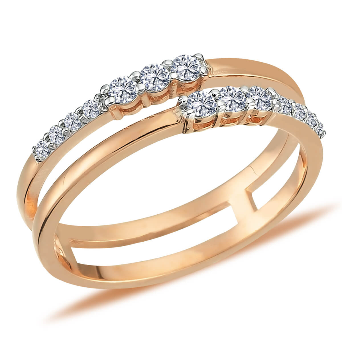 Diamond Twin Emar Ring