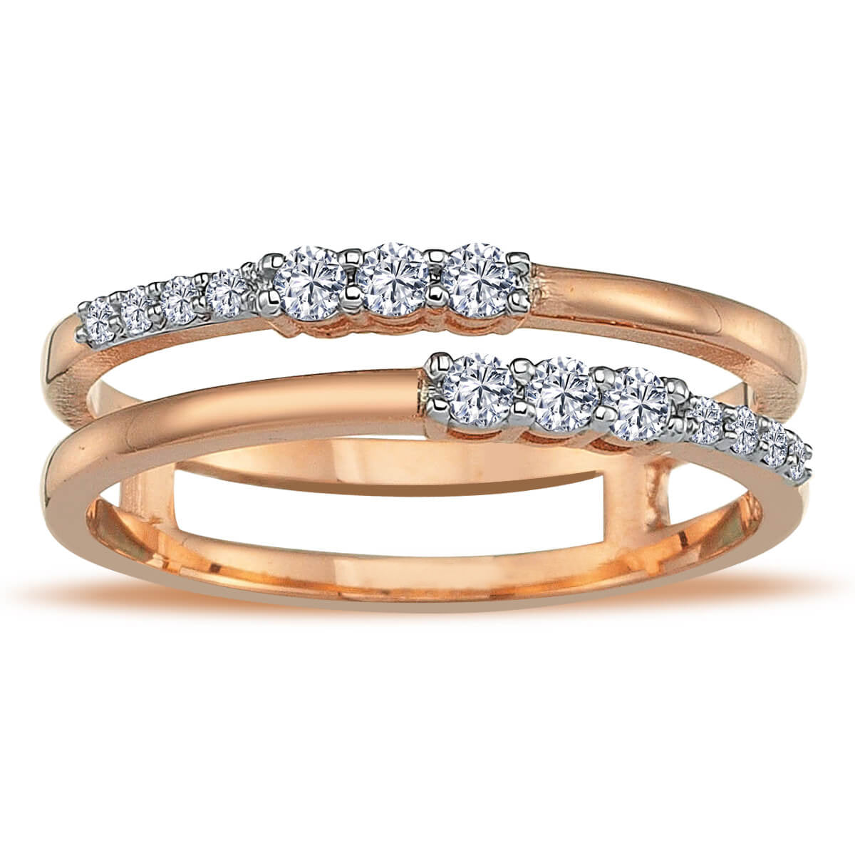 Diamond Twin Emar Ring