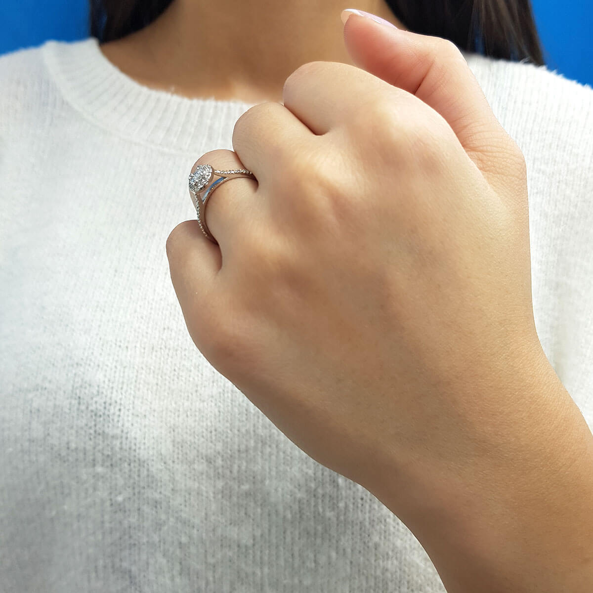 0.39 Carat Baguette Diamond Ring