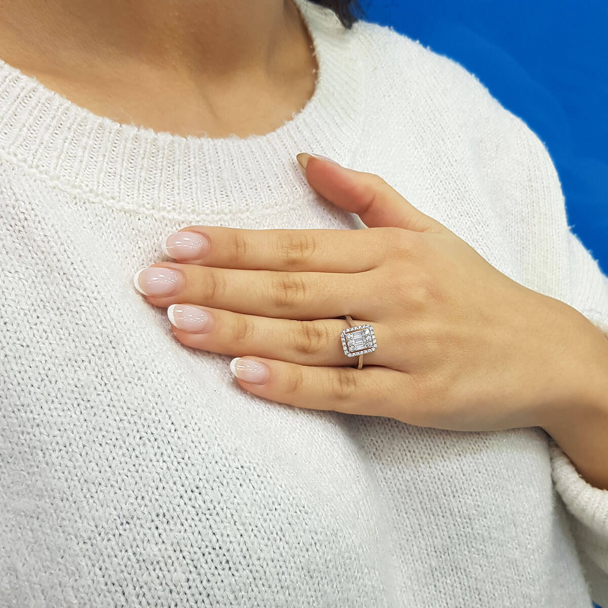 0.68 Carat Baguette Diamond Ring