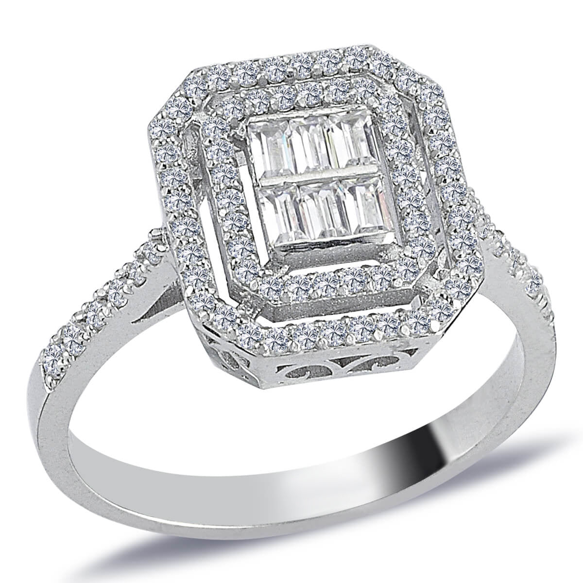 0.50 Carat Baguette Diamond Ring