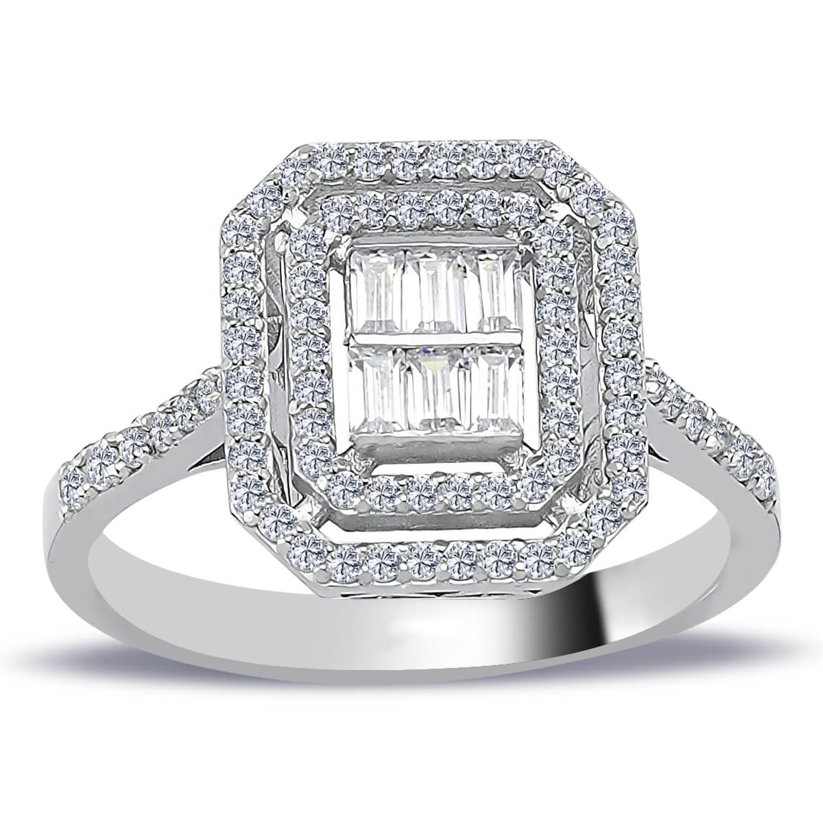 0.50 Carat Baguette Diamond Ring