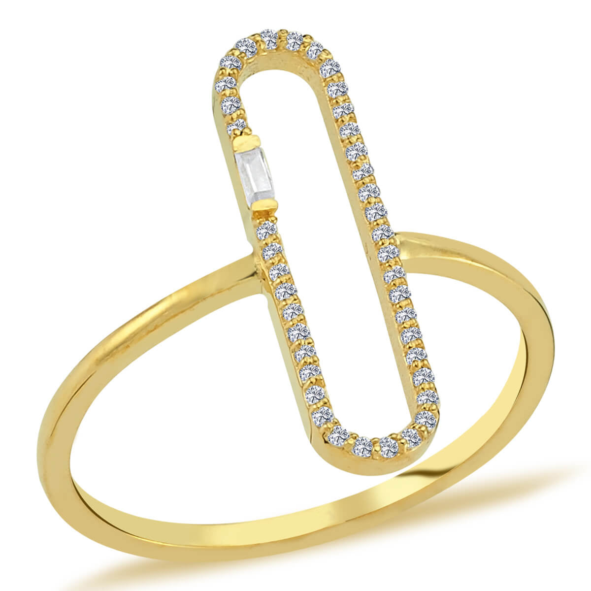 Diamond Trombone Ring