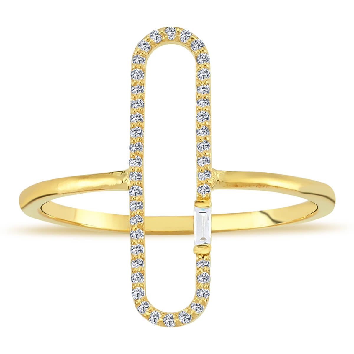 Diamond Trombone Ring