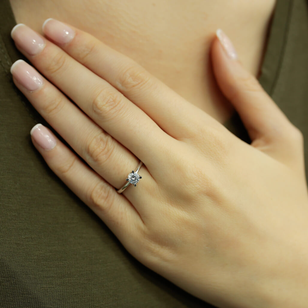 0.37 Carat Diamond Solitaire Ring