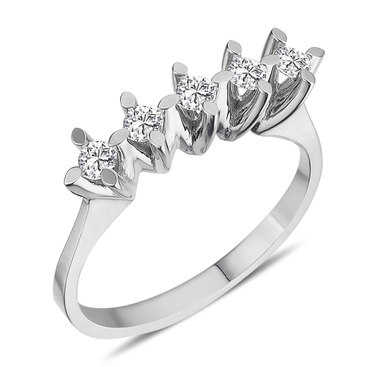 0.37 Carat Diamond Five-Stone Ring