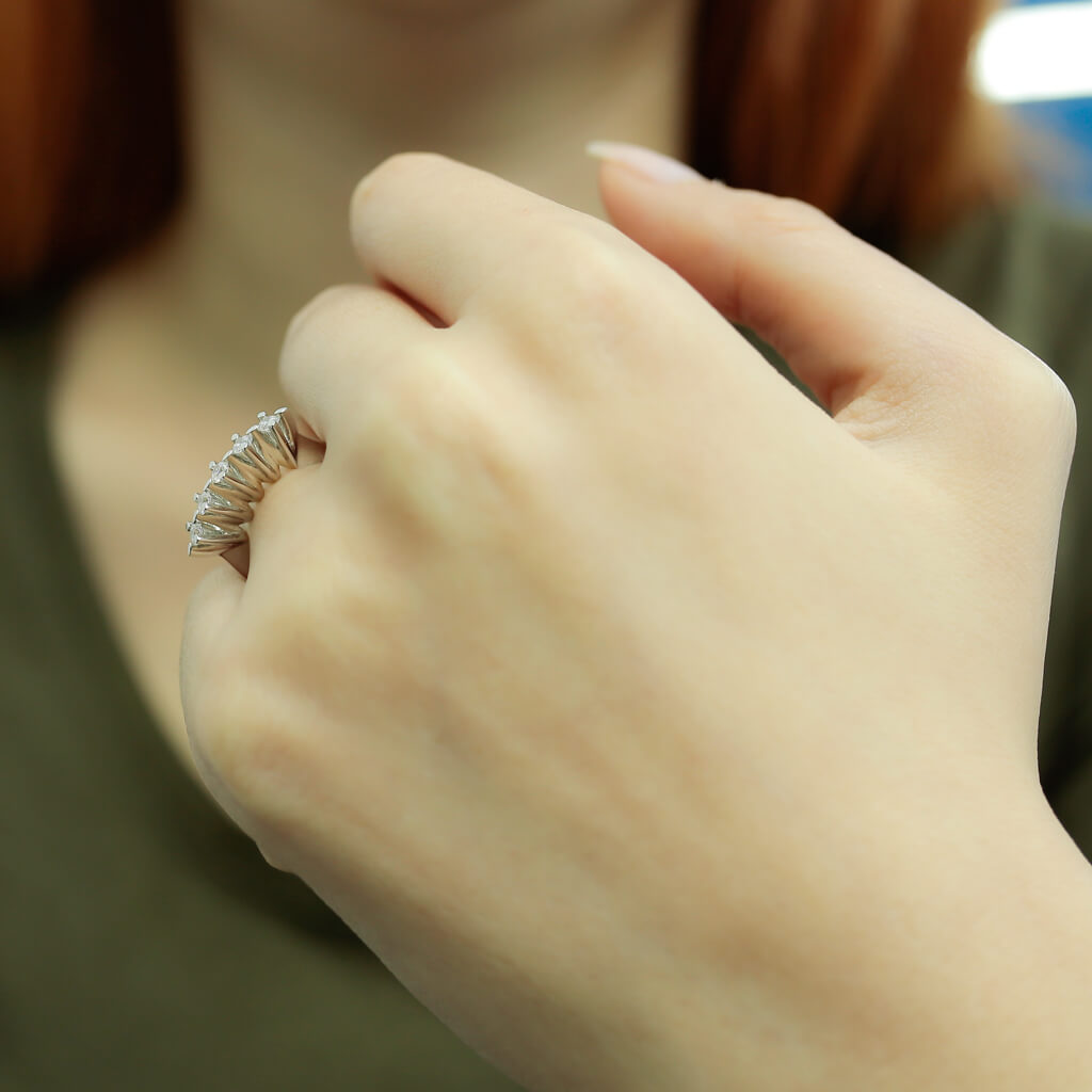 0.37 Carat Diamond Five-Stone Ring