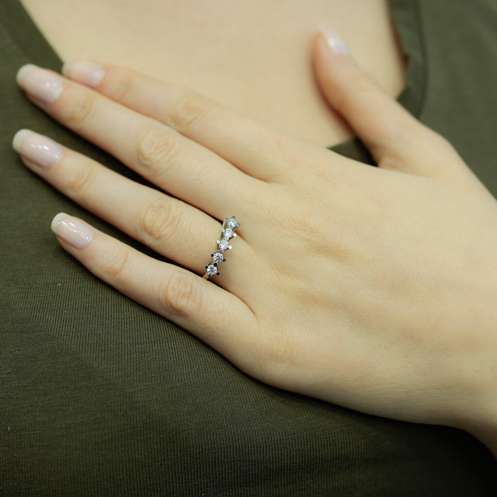 0.43 Carat Diamond Five-Stone Ring