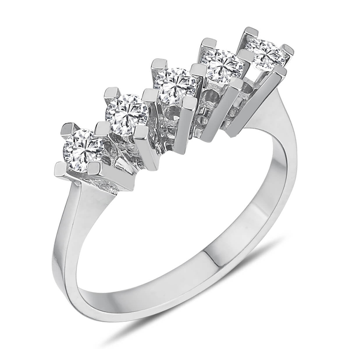 0.51 Carat Diamond Five-Stone Ring