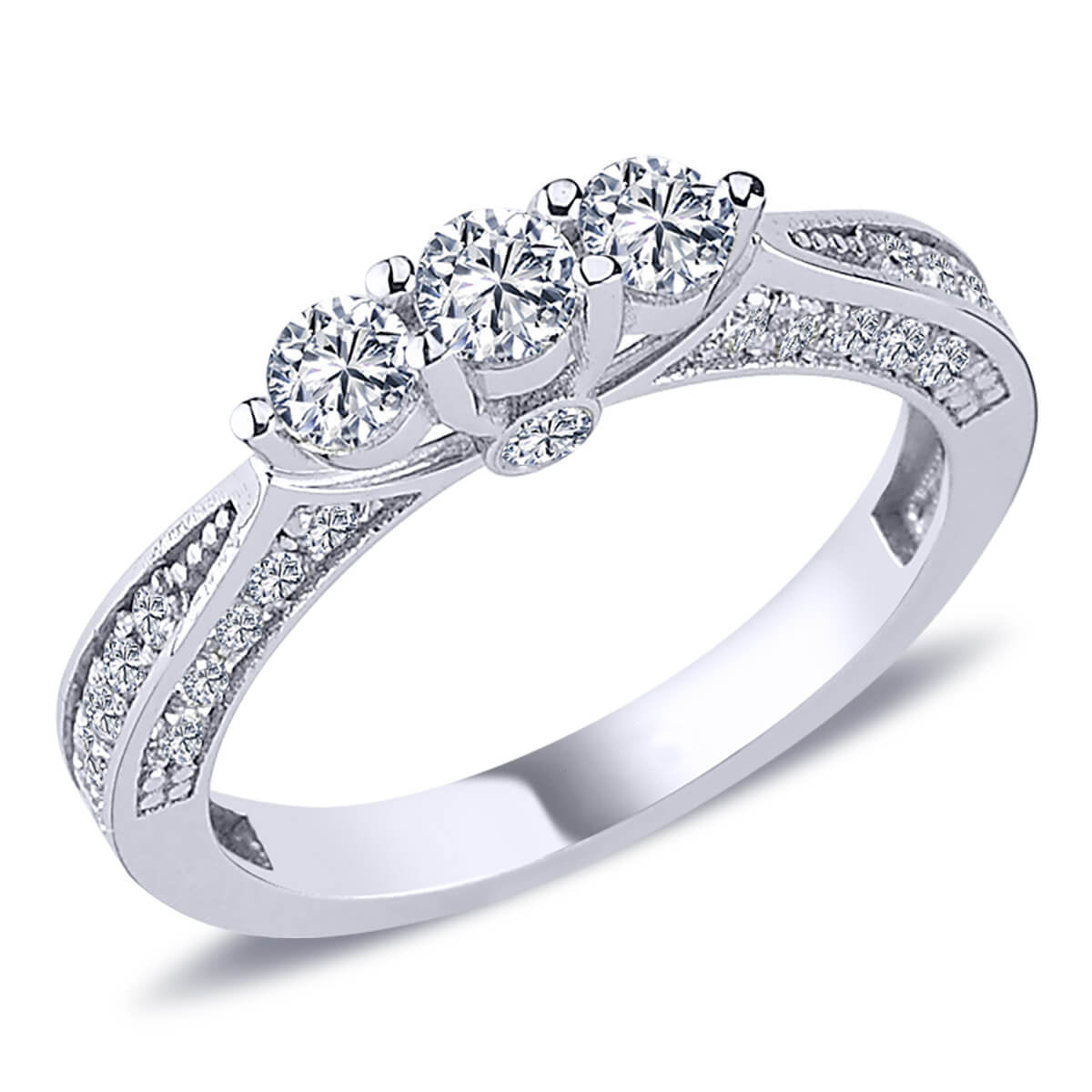 0.92 Carat Diamond Tria Ring