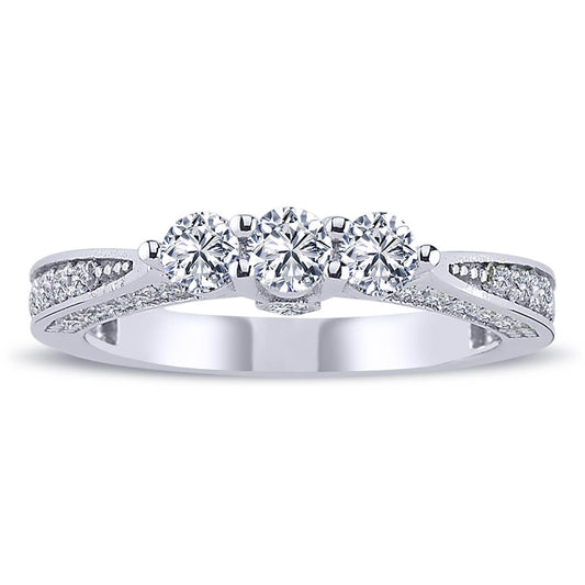 0.92 Carat Diamond Tria Ring