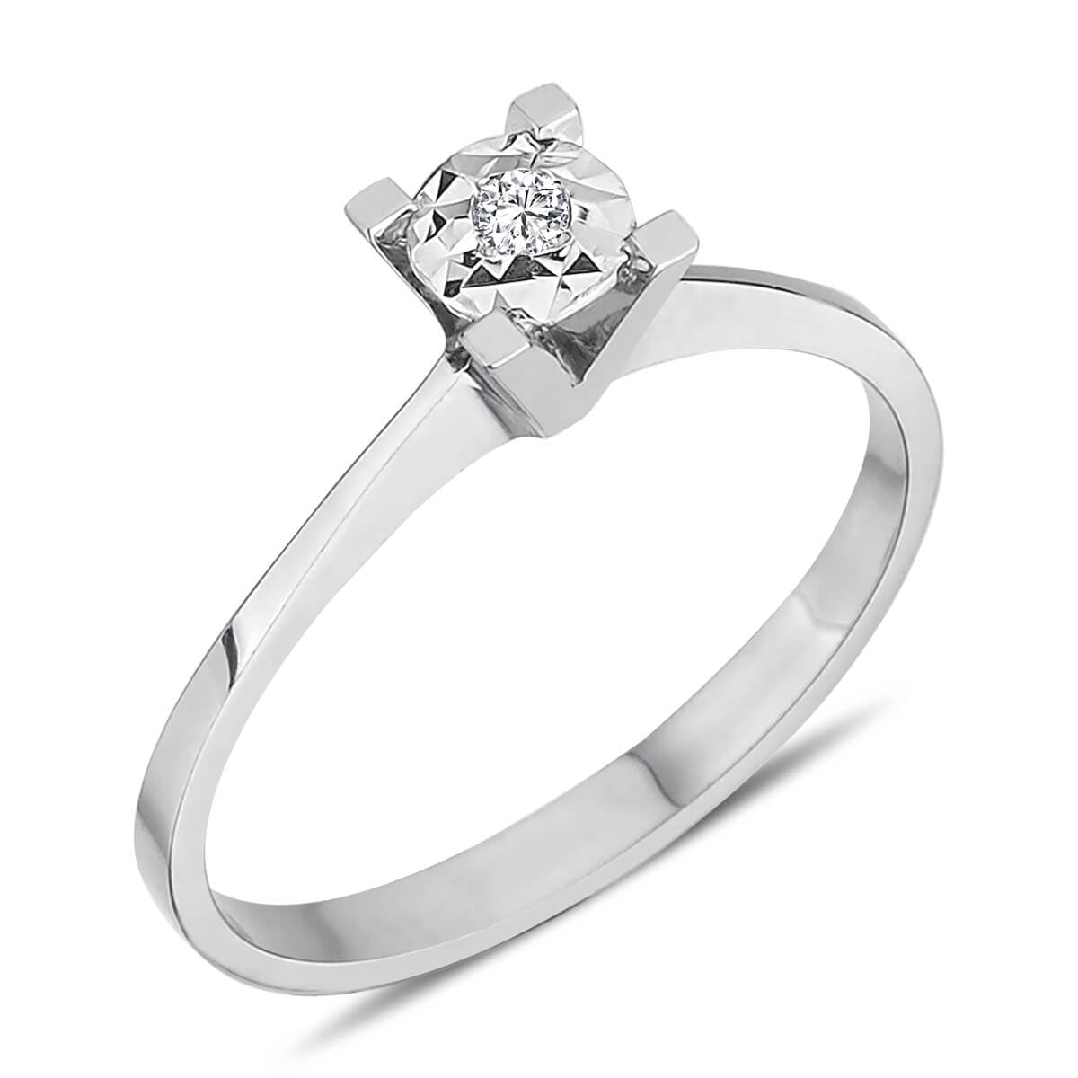 0.40 Carat Effect Diamond Solitaire Ring