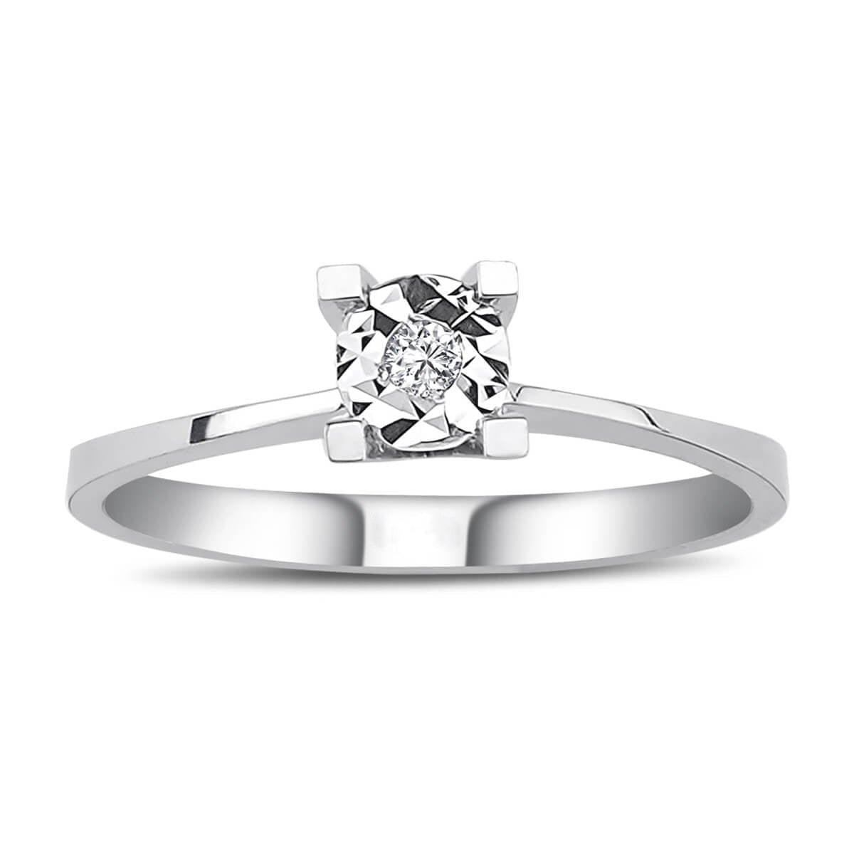 0.40 Carat Effect Diamond Solitaire Ring