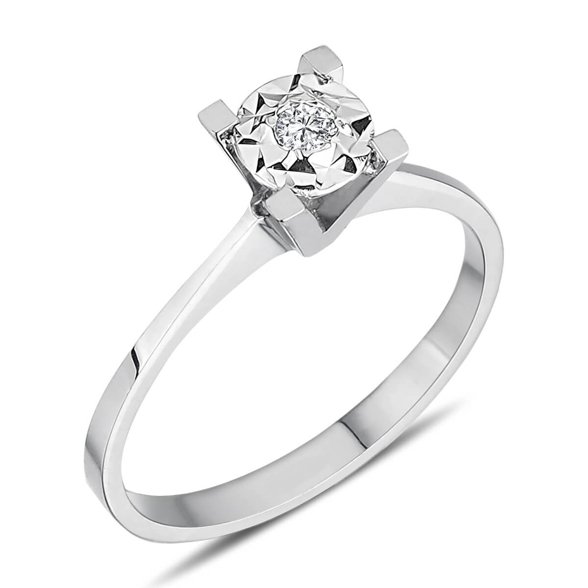 0.60 Carat Effect Diamond Solitaire Ring