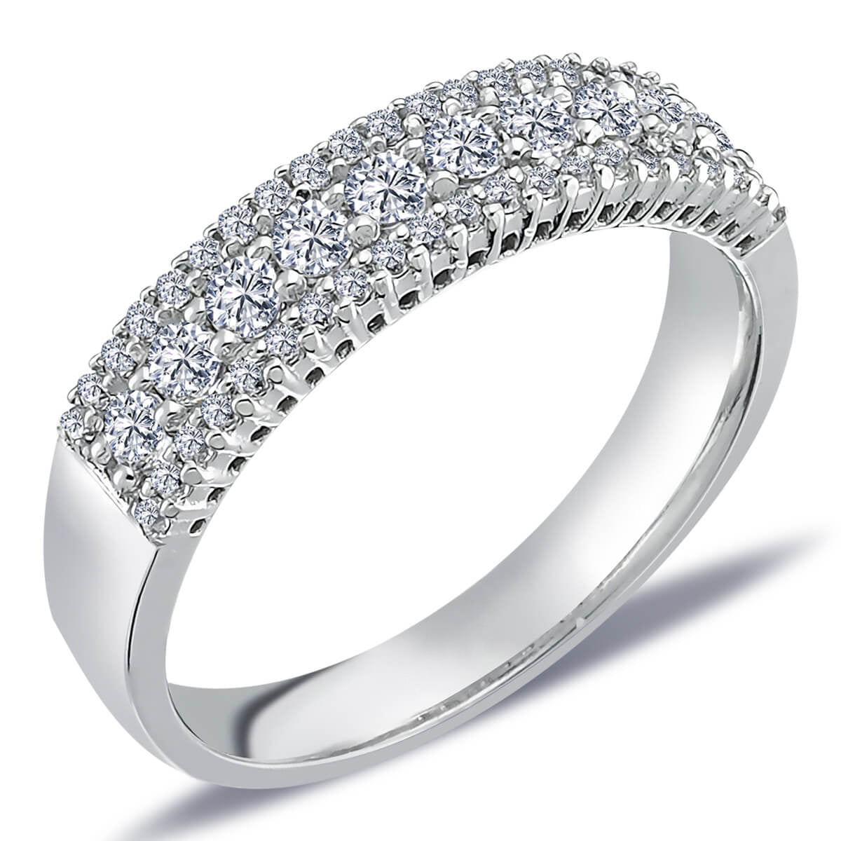 0.61 Carat Diamond Half-Eternity Ring