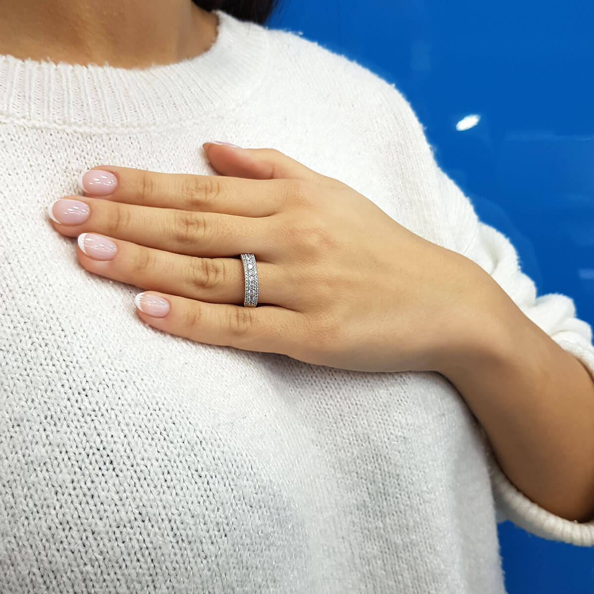 0.61 Carat Diamond Half-Eternity Ring