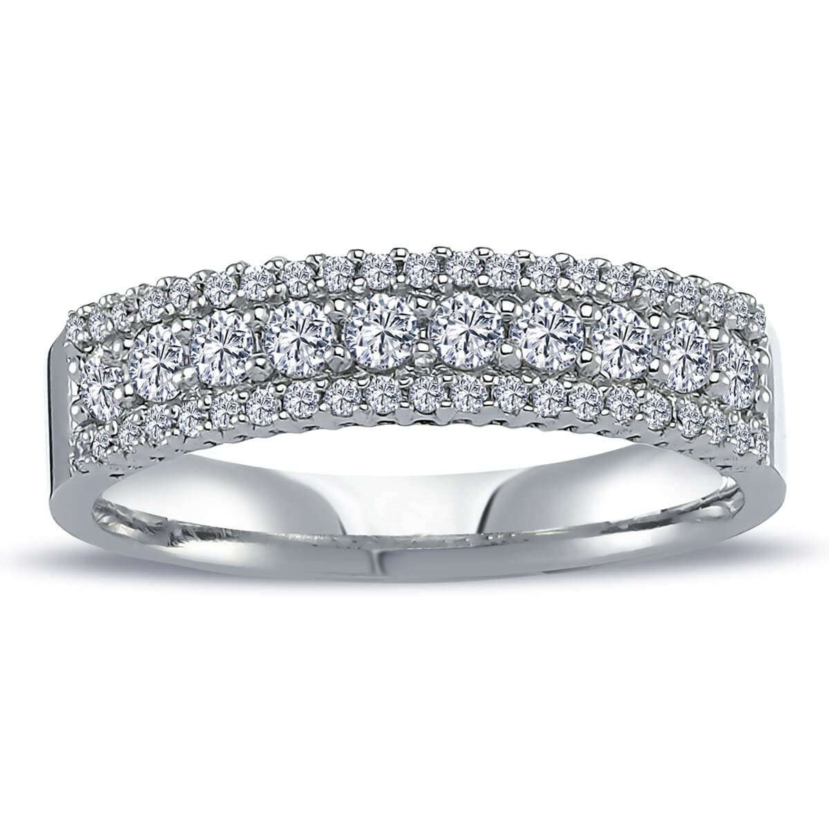 0.61 Carat Diamond Half-Eternity Ring