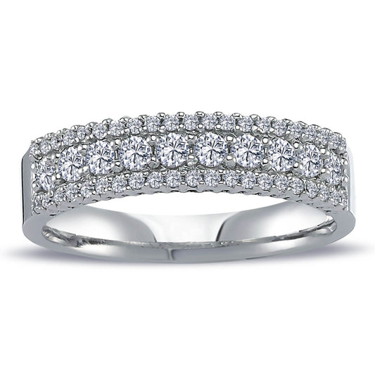 0.61 Carat Diamond Half-Eternity Ring