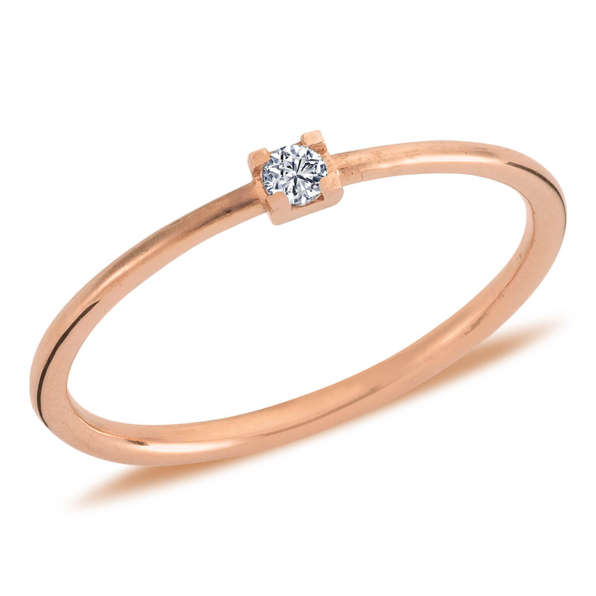 0.04 Carat Diamond Solitaire Ring