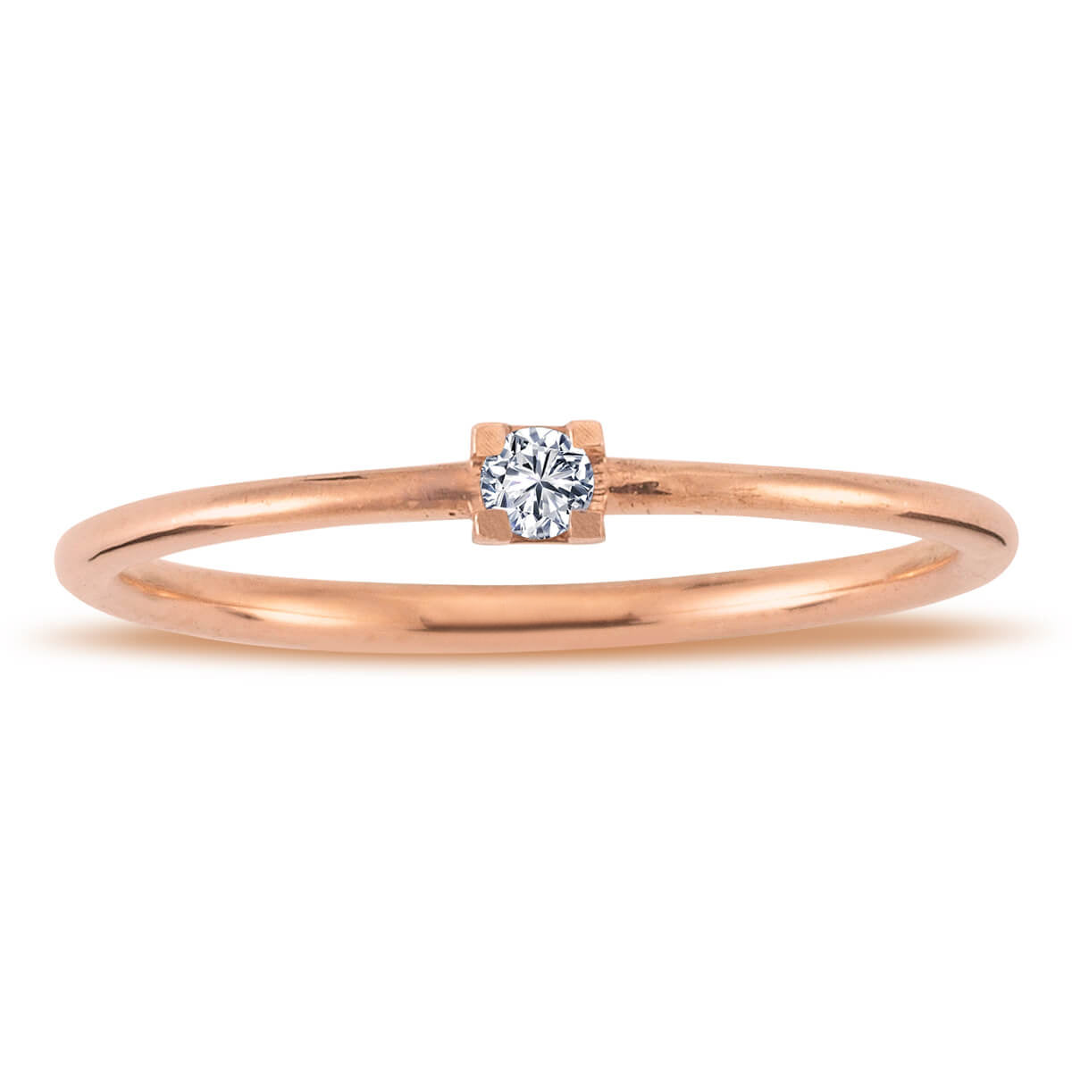 0.04 Carat Diamond Solitaire Ring