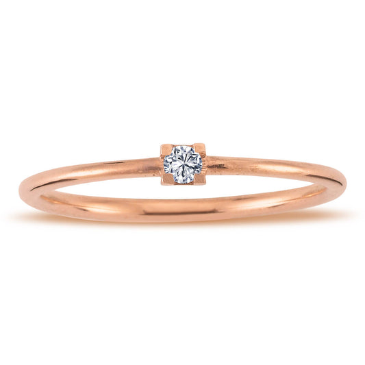 0.04 Carat Diamond Solitaire Ring
