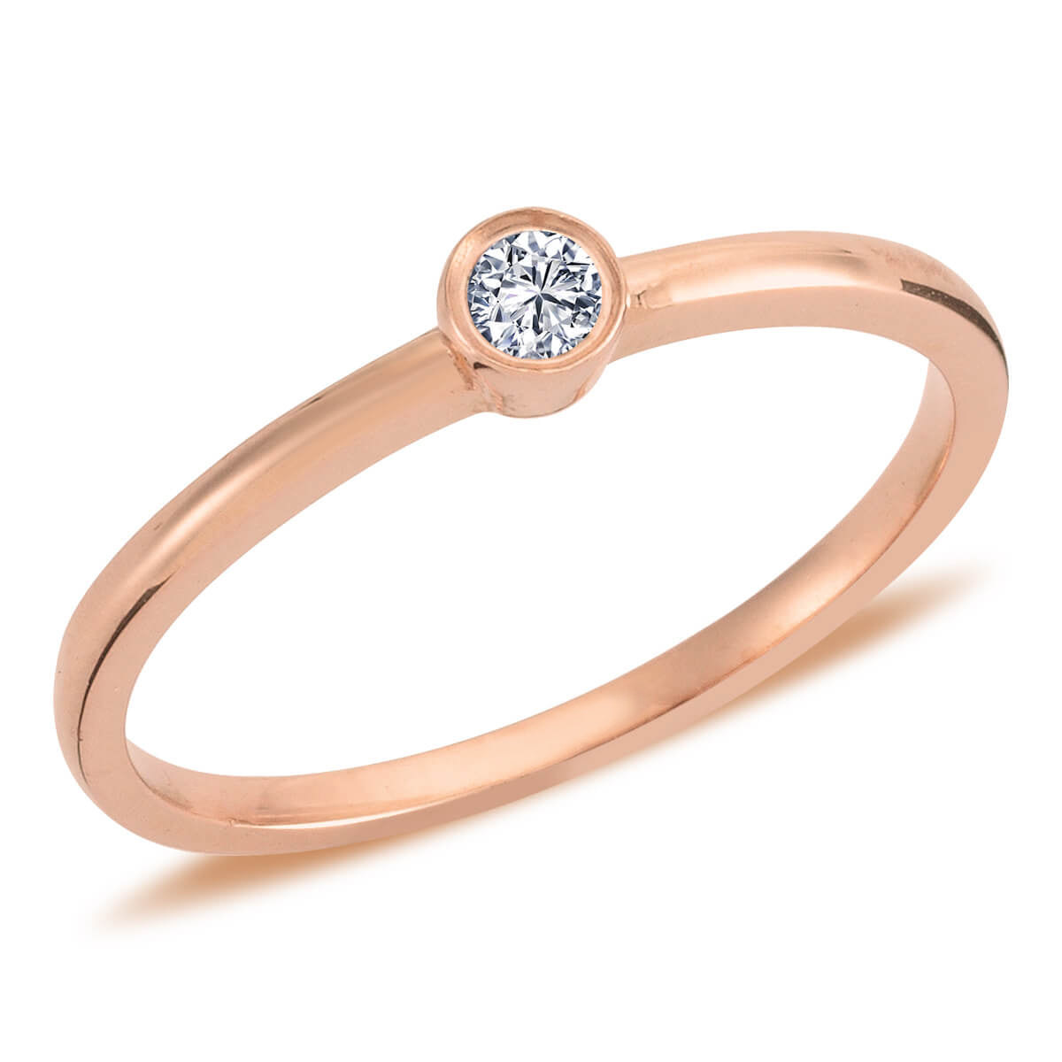 0.08 Carat Diamond Solitaire Ring