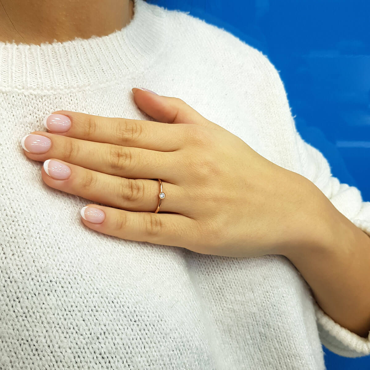 0.08 Carat Diamond Solitaire Ring