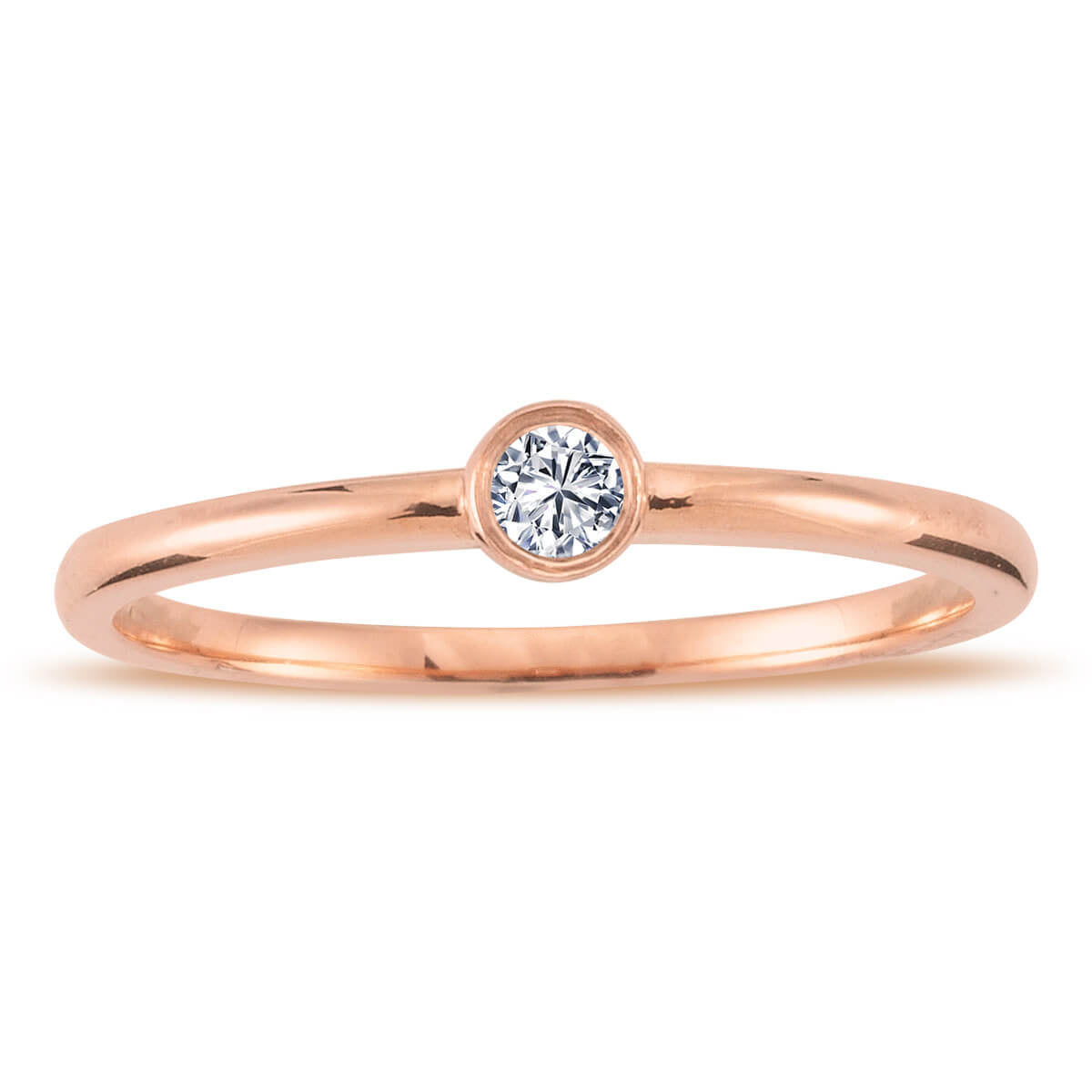 0.08 Carat Diamond Solitaire Ring
