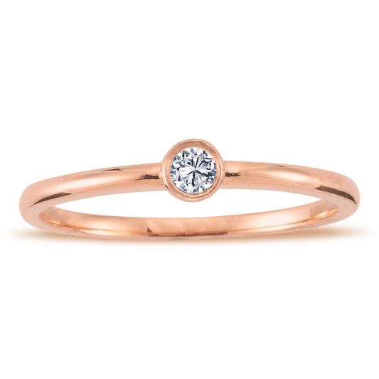 0.08 Carat Diamond Solitaire Ring