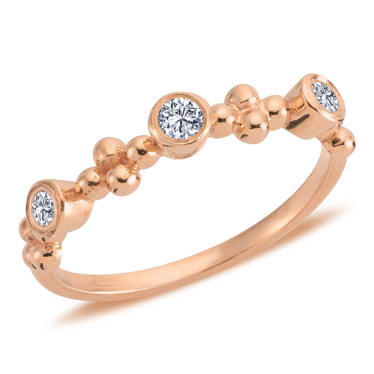 0.19 Carat Diamond Tria Ring