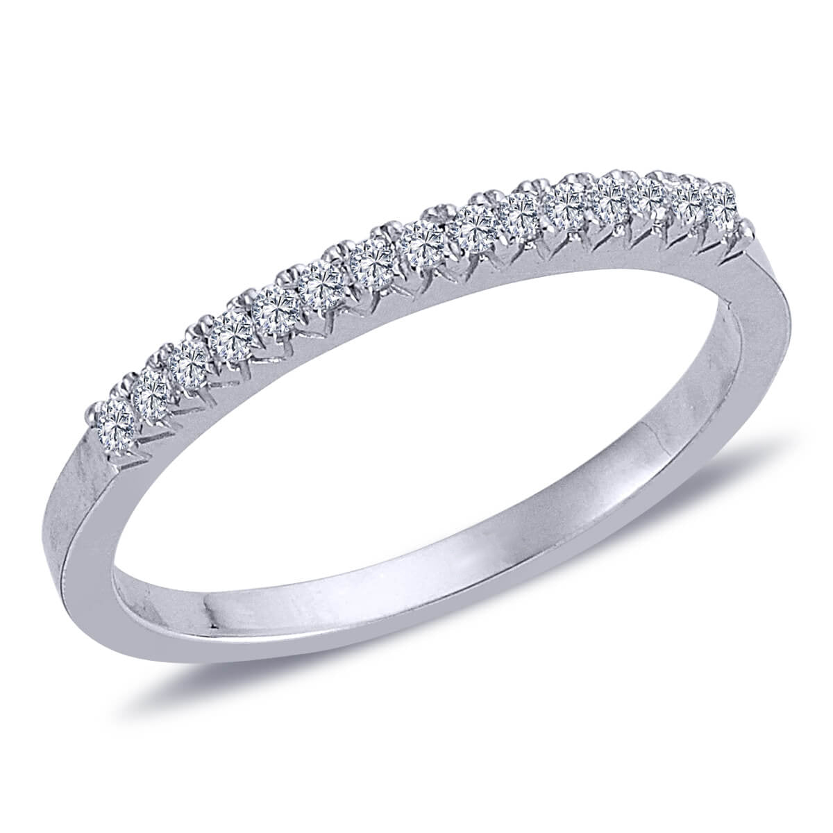 0.15 Carat Diamond Half-Turquoise Ring