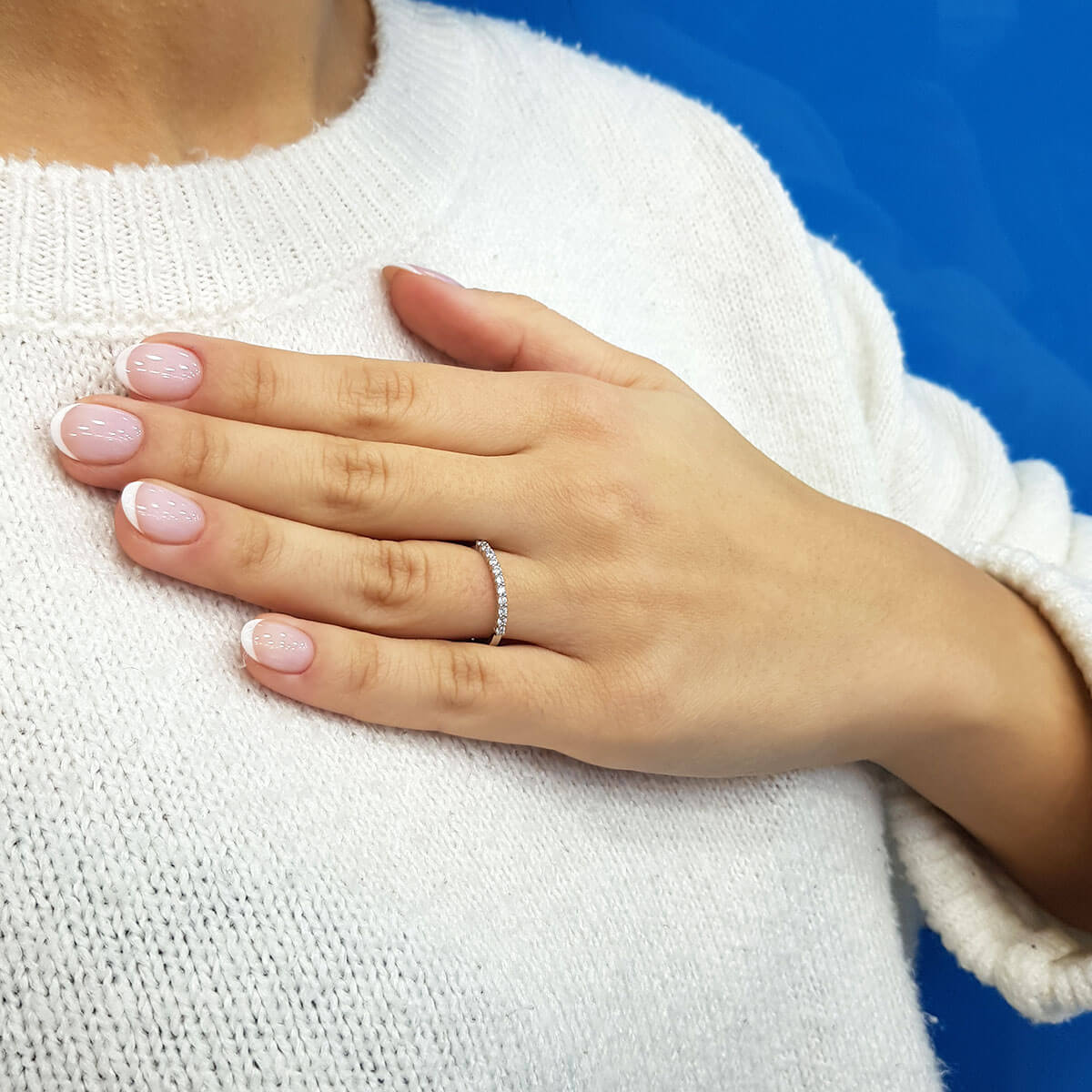 0.18 Carat Diamond Half-Eternity Ring