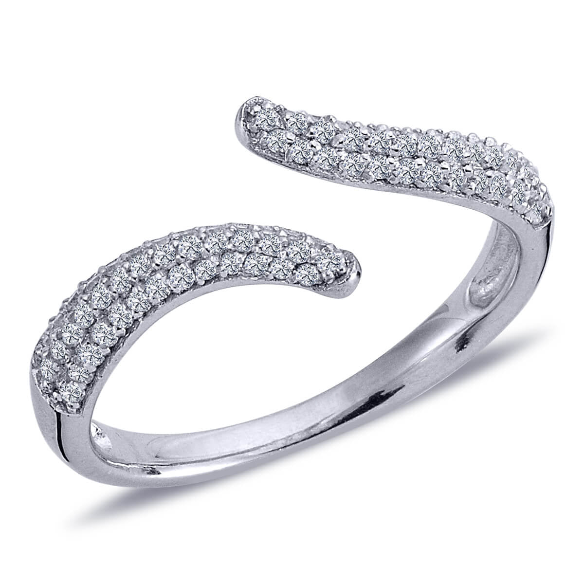 Diamond Salamander Tongue Ring