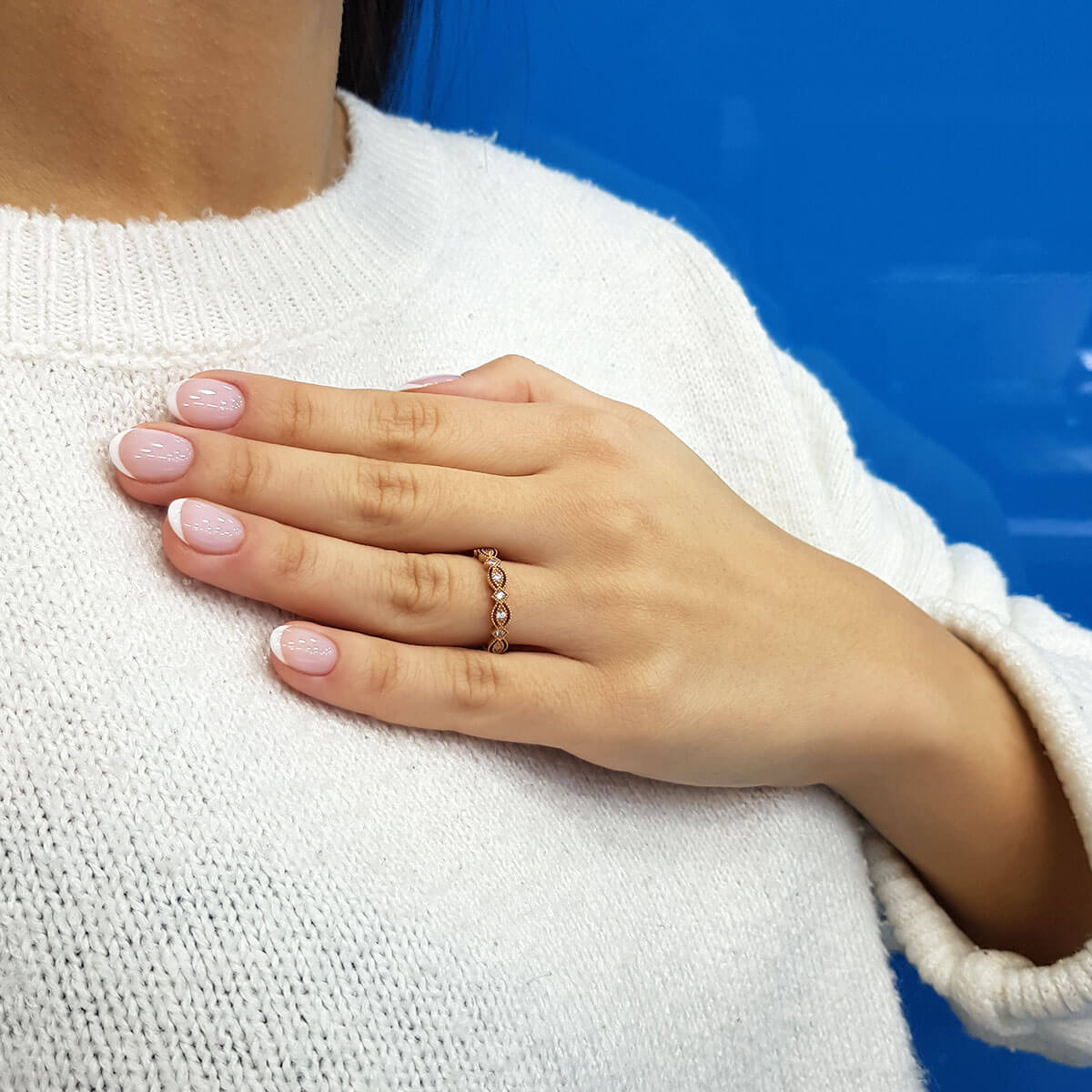 Diamond-Studded Abgar Ring