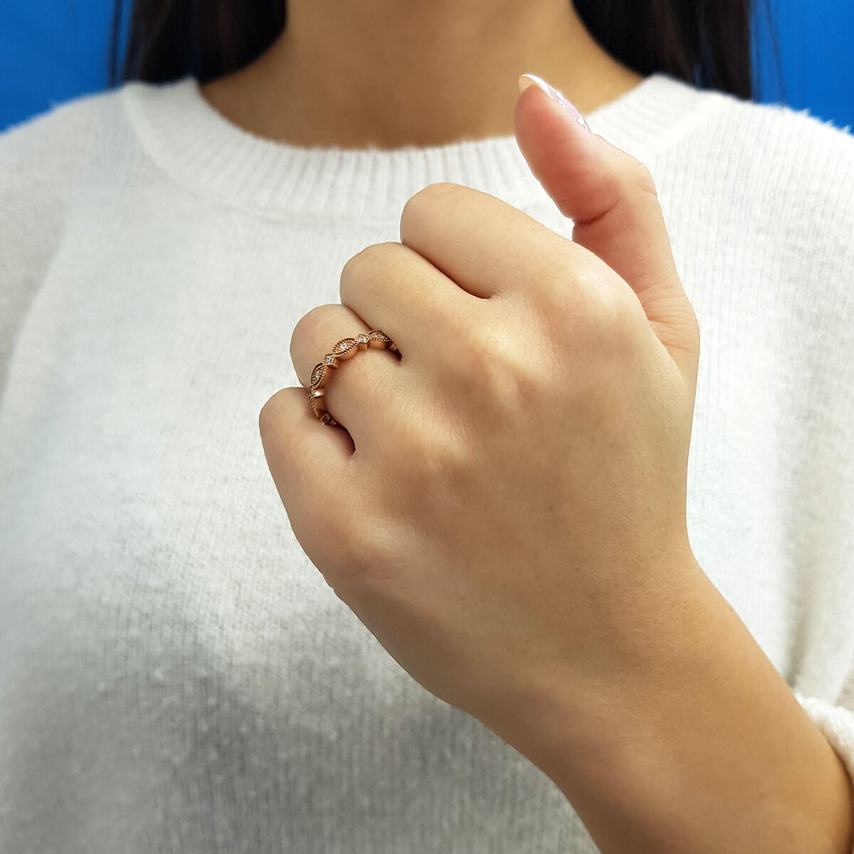 Diamond-Studded Abgar Ring