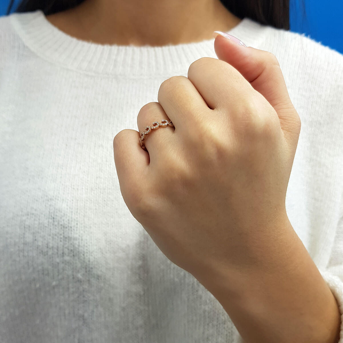 Diamond-Studded Kalde Ring