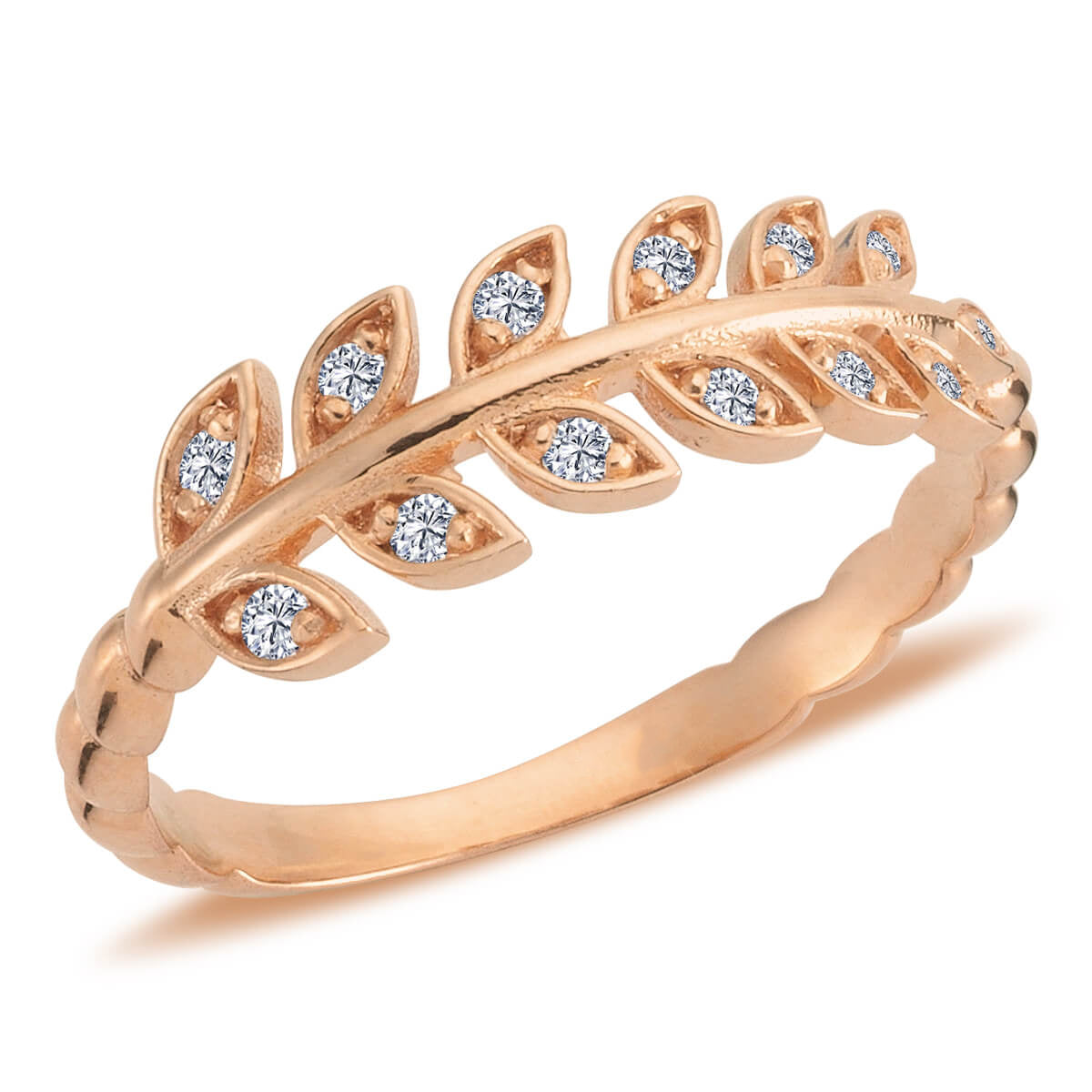 Olive Branch Diamond Ring