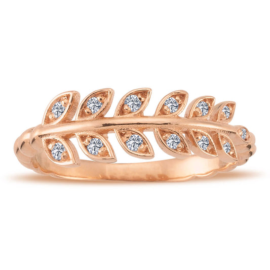 Olive Branch Diamond Ring