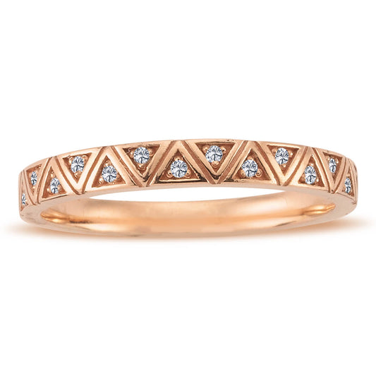 Diamond Triangle Stack Ring