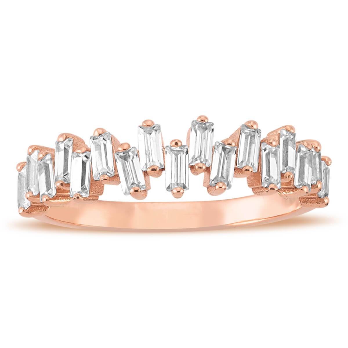 Stacked Baguette Diamond Ring