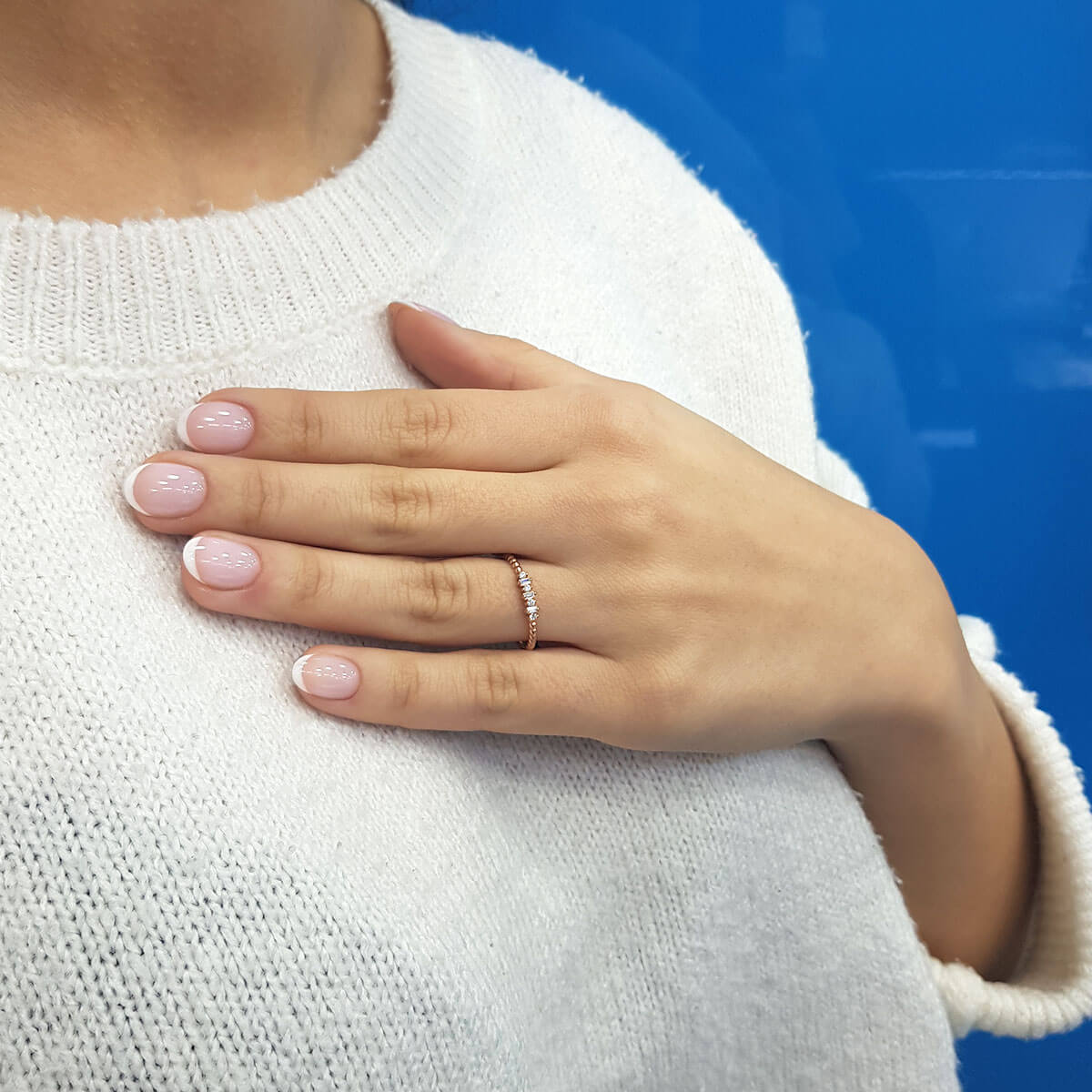 Baguette and Round Diamond Ring