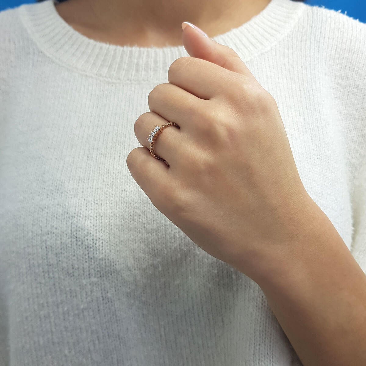 Baguette Diamond Nabonidus Ring