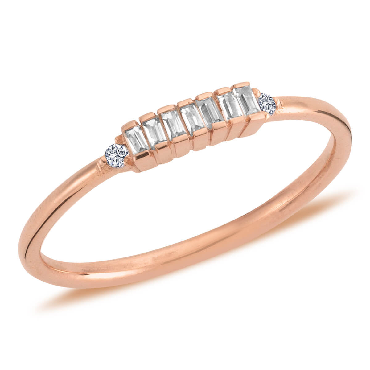 Baguette Diamond Kandalanu Ring