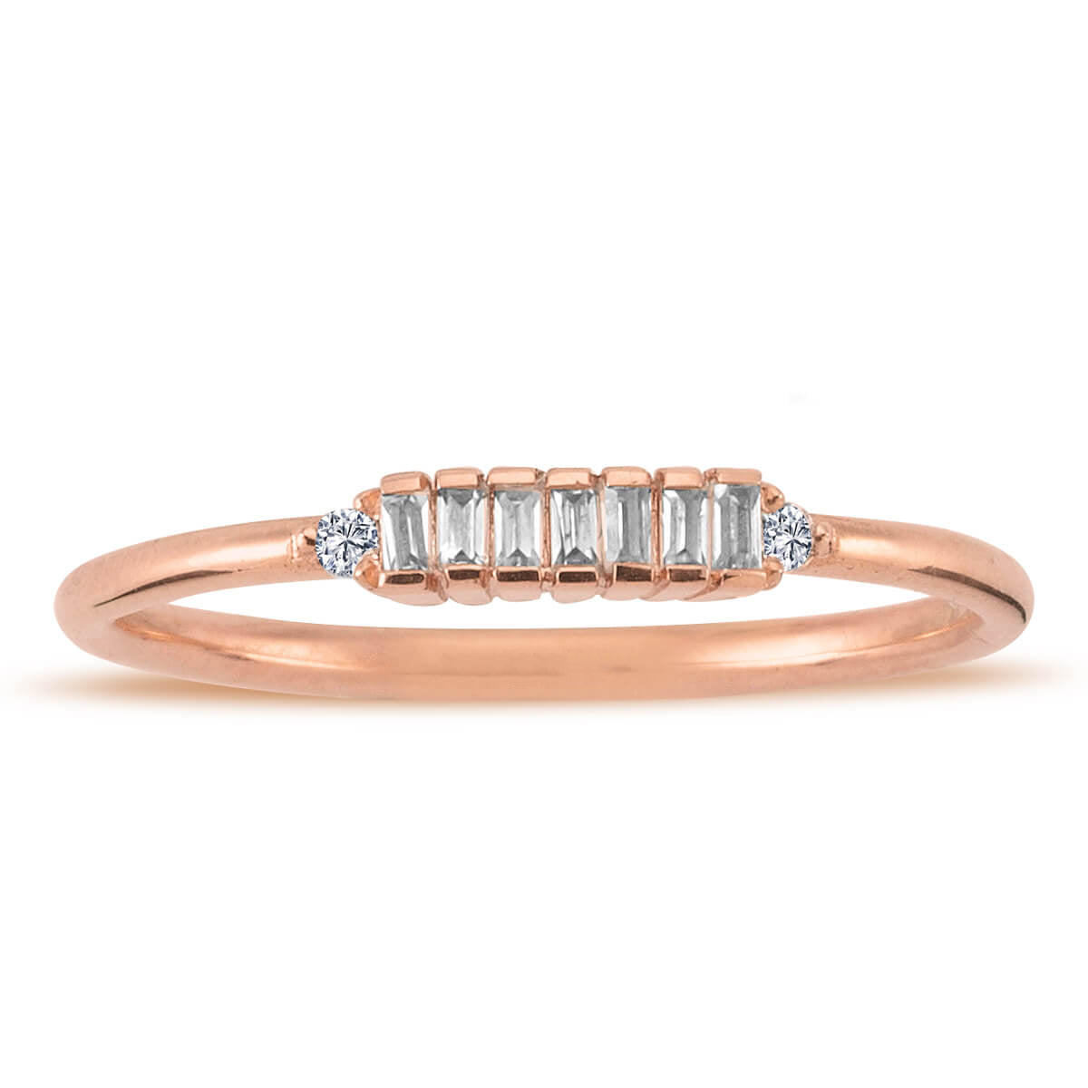 Baguette Diamond Kandalanu Ring