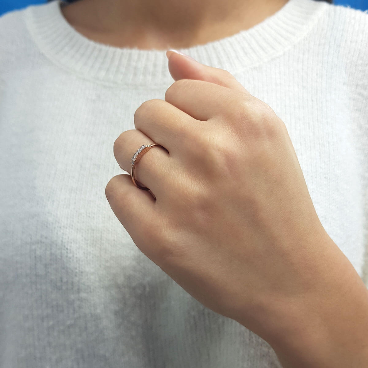 Baguette Diamond Kandalanu Ring