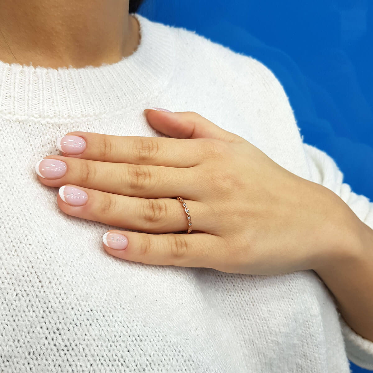 Diamond Stone Ugarit Ring