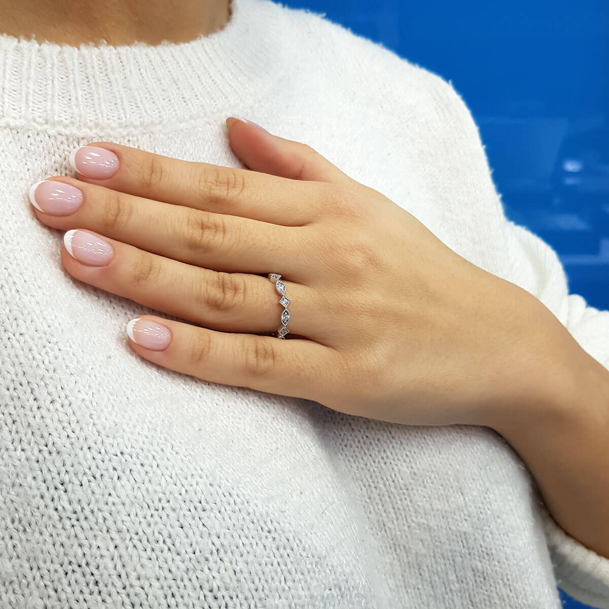 Diamond Stone Ruha Ring