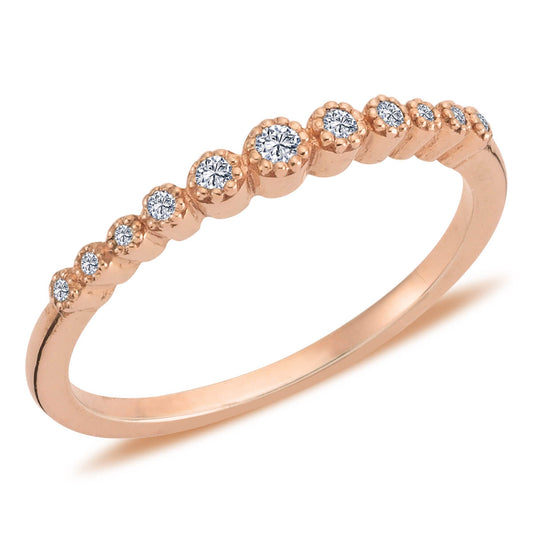 0.10 Carat Diamond Half-Eternity Auriga Ring