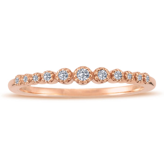 0.10 Carat Diamond Half-Eternity Auriga Ring