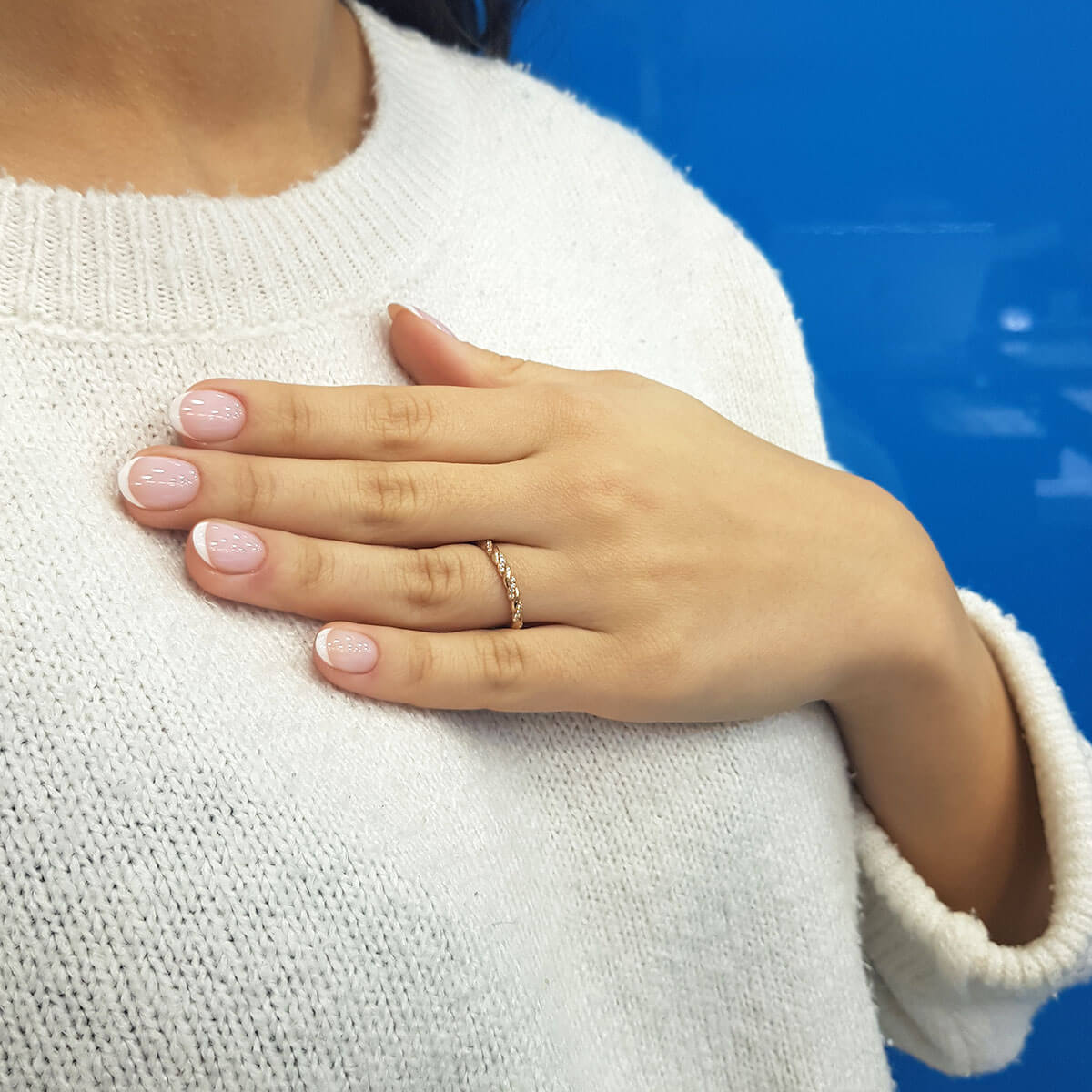 Diamond Snake Skin Ring